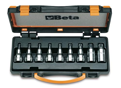 Beta 920TX/C9 - Serie di 9 chiavi a bussola maschio per viti con impronta Torx (art. 920TX) in cassetta