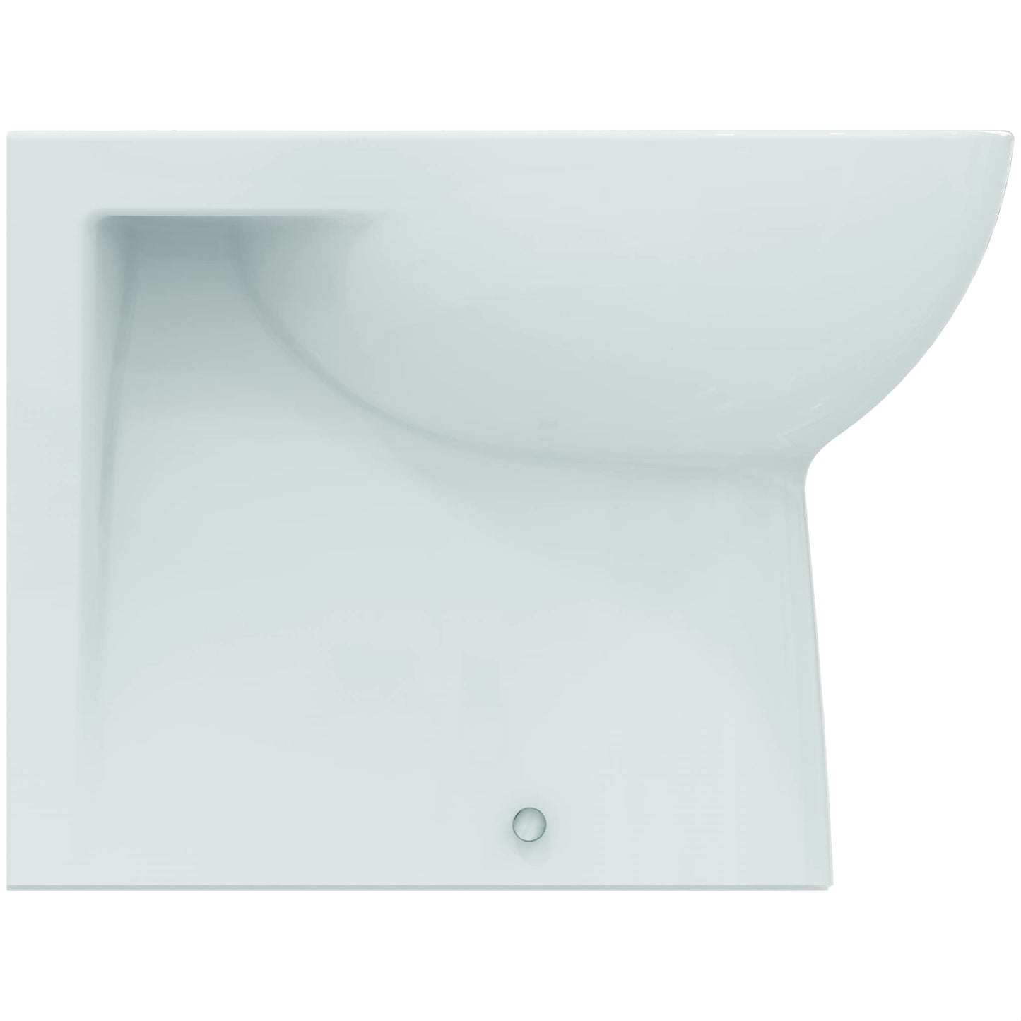 Ideal Standard - Eurovit, Bidet a terra universale per installazione filo parete, Bianco