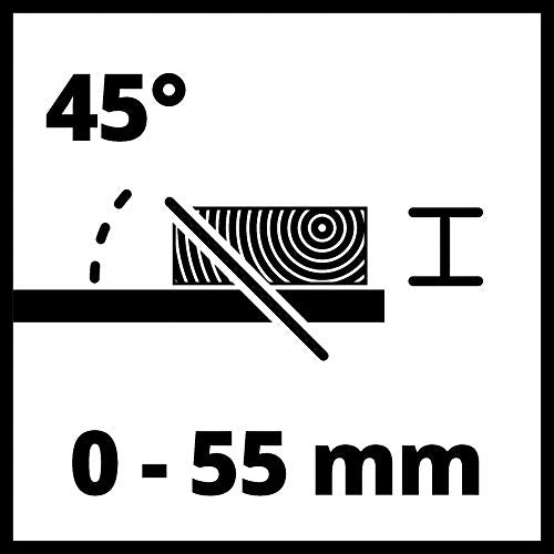 Einhell - Sega circolare da tavolo TC-TS 254 U (max 2200 W, Ø 254 x ø30 mm, battuta parallela/angolare/trasversale, ingrandimento, lama inclinabile, attacco per aspirapolvere)