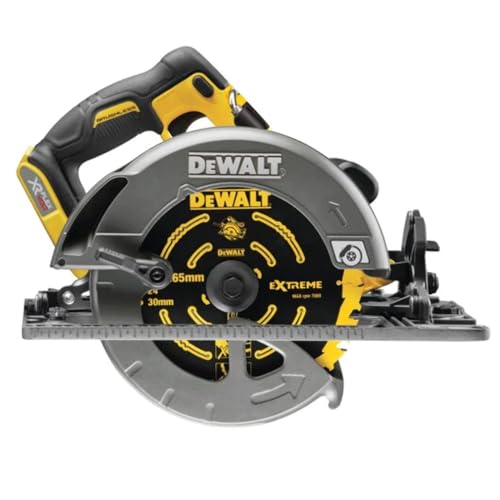 DeWalt Sega Circolare Brushless XR FLEXVOLT 54V Ø190mm e profondità 61mm. con base a binario e senza caricabatteria/batteria, multicolore