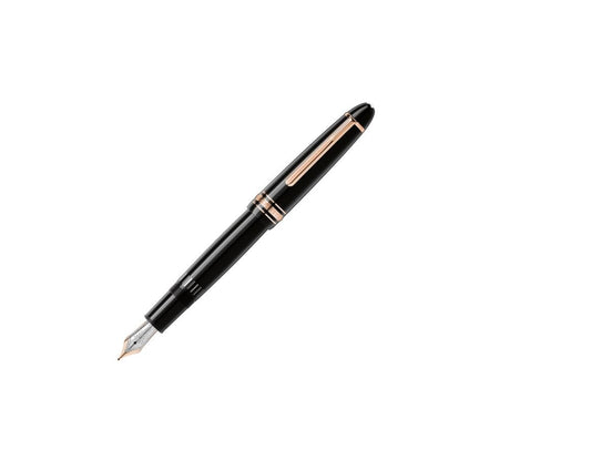 Montblanc - Penna stilografica Meisterstück Red Gold LeGrand, pennino medio (M)