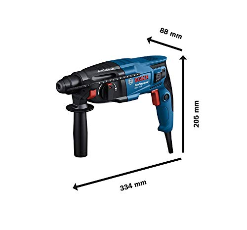 Martello perforatore GBH 2-21 D Bosch Professional (con SDS plus, incl. impugnatura supplementare, panno, asta di profondità, in valigetta)