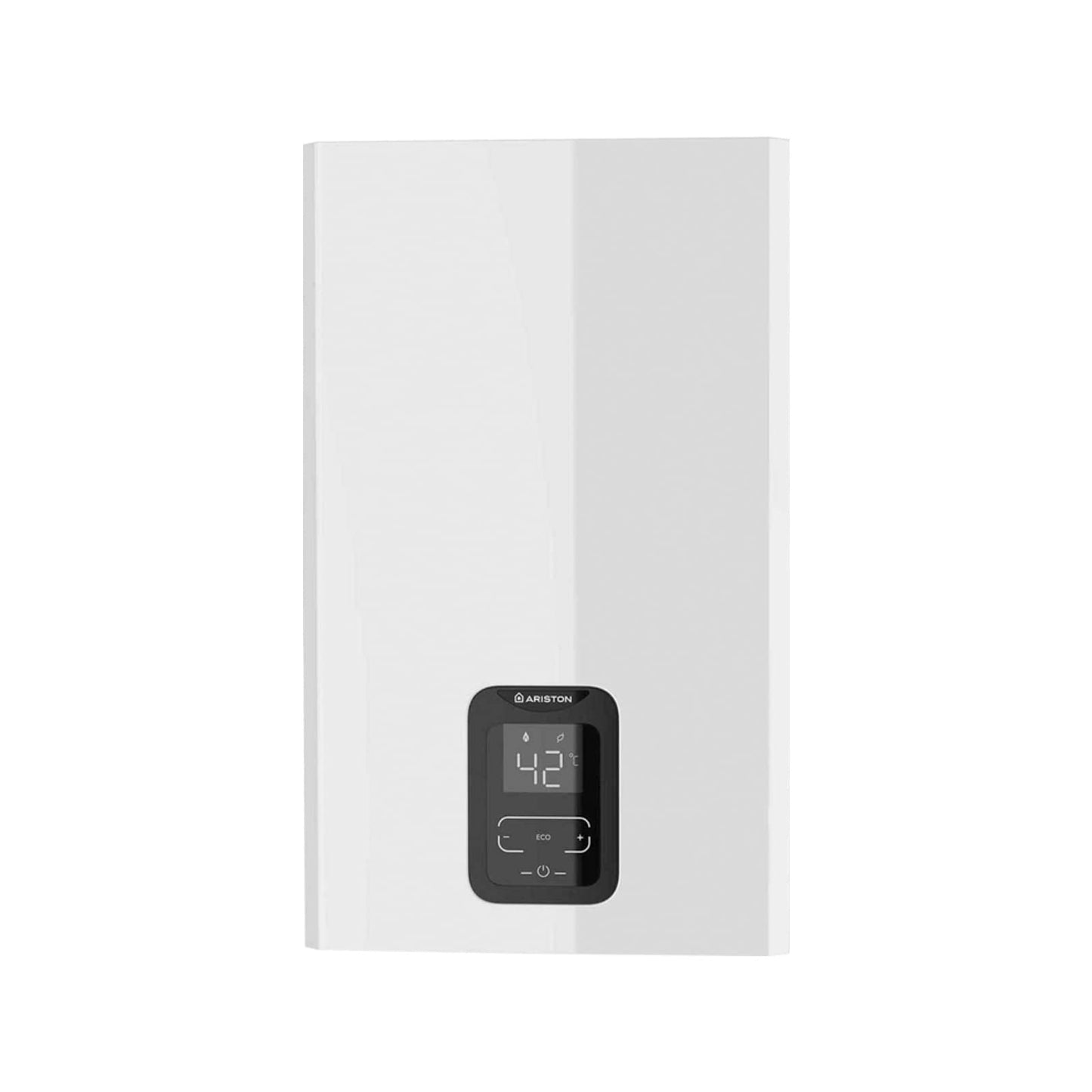 Ariston Next Evo X - Scaldabagno 11L/min Basso Consumo Riscaldatore Gas Naturale Impermeabile e Termostatico Tecnologia Low Nox, 16.5x34.5x65 cm Fabbricato per l'installazione in Spagna