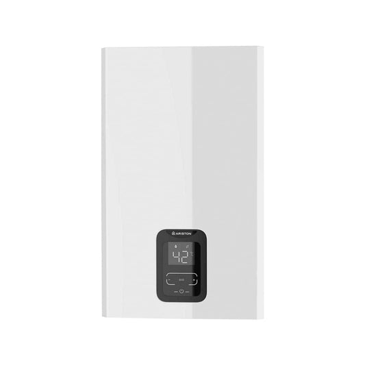 Ariston Next Evo X - Scaldabagno 11L/min Basso Consumo Riscaldatore Gas Naturale Impermeabile e Termostatico Tecnologia Low Nox, 16.5x34.5x65 cm Fabbricato per l'installazione in Spagna