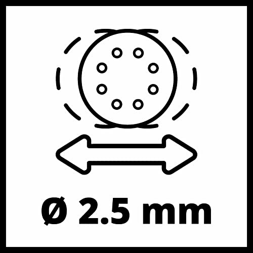 Einhell levigatrice roto orbitale TE-RS 40 E (tensione 220 V, potenza 400 W, oscillazioni al min. 12000-24000, ampiezza oscillazioni 2,5 mm, platorello 125 mm, velcro)