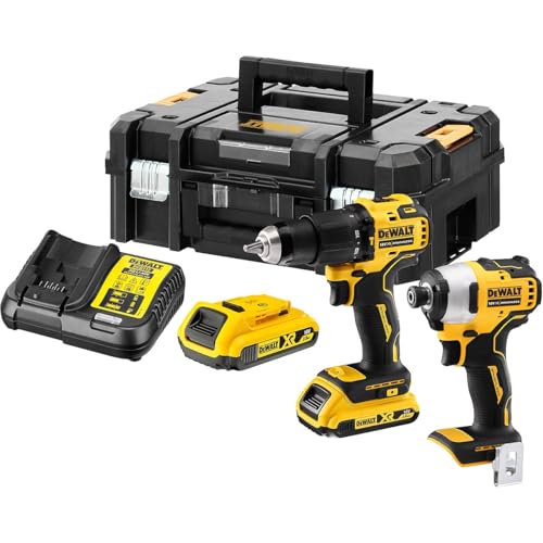 DeWalt, Zestaw Combo 18V DCD709+DCF809 2x2 0Ah DEWALT