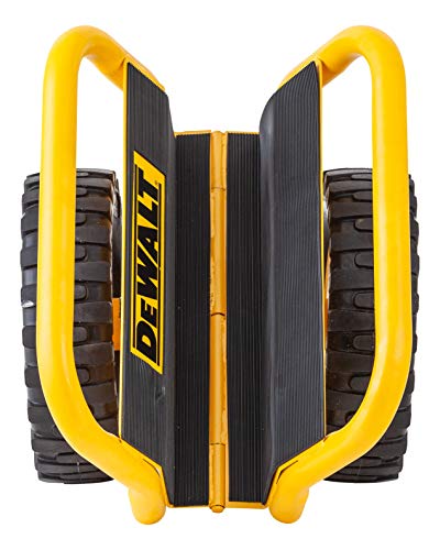 DeWalt DXWT-200 Carrello per Dischi - Carrello con Ruote Portatutto max. 500 kg - Carrello da Trasporto per Pannelli e Porte - Superficie Antiscivolo - Azione con Morsetto a Cerniera