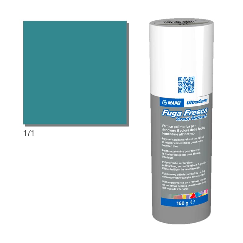 Mapei Ultracare FUGA FRESCA 171 TURCHESE vernice polimerica per rinnovare il colore delle fughe cementizie Flacone 160gr.