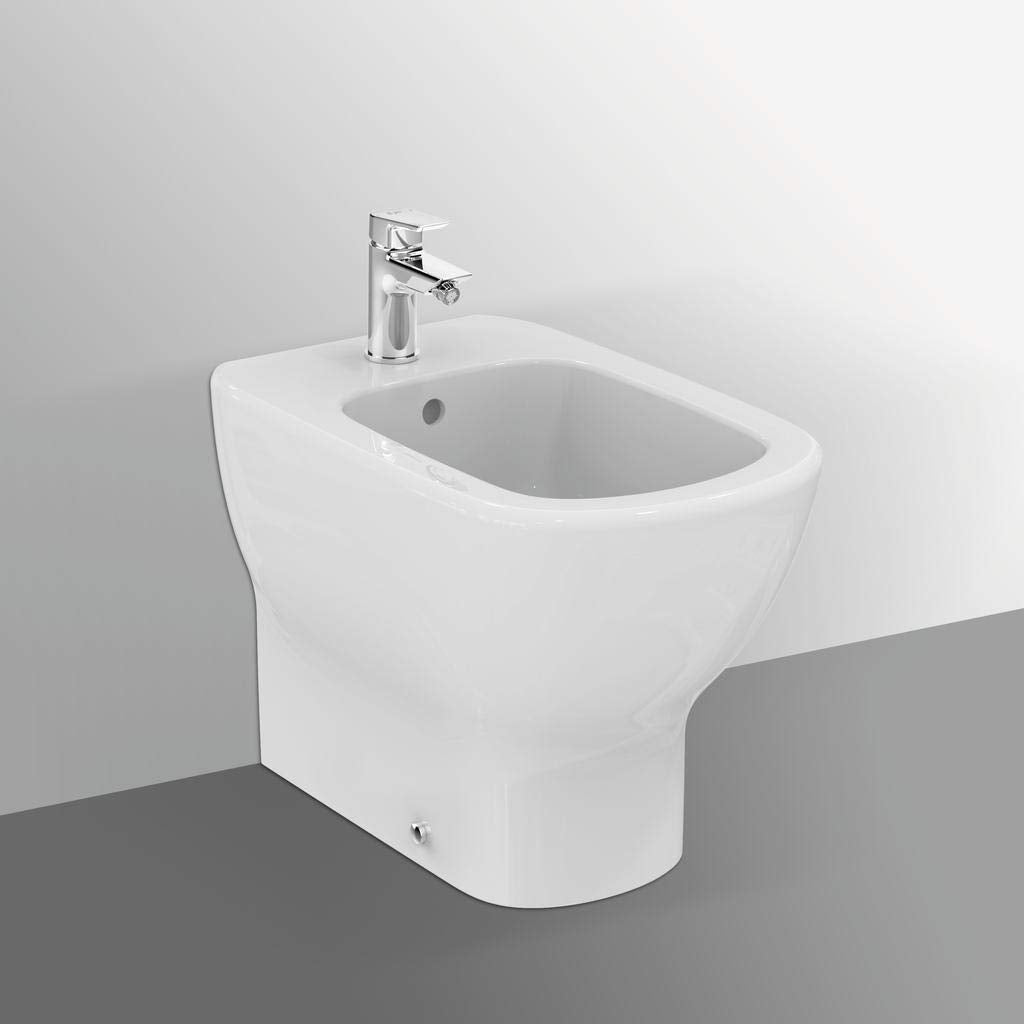 Ideal Standard T456901 TESI Bidet monoforo per installazione filo parete - Bianco - Logo rings