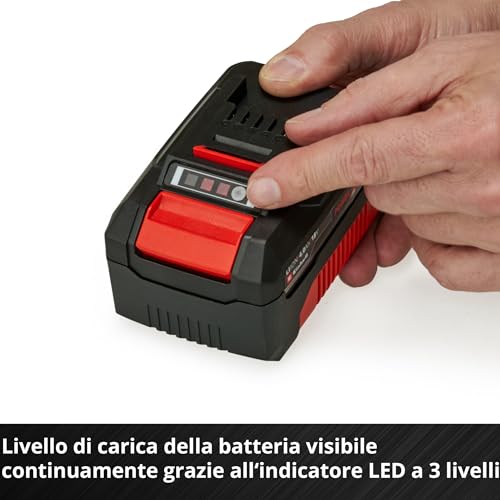 Originale Einhell Starter Kit 4,0 Ah con batteria e caricabatterie Power X-Change (Li-Ion, 18 V, tempo di ricarica 75 minuti, adatto a tutti gli utensili Power X-Change)