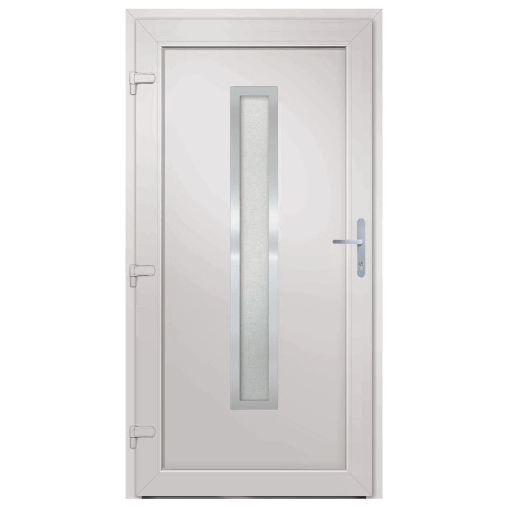 vidaXL Porta Ingresso Antracite 108x208 cm in PVC, porta, porta di ingresso, porta d'ingresso in PVC, porta entrata, porta in PVC, porte, porte in PVC