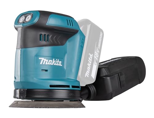 Makita DBO180Z DBO180Z-Lijadora rotorbital 18V Litio 125mm, Nero, S