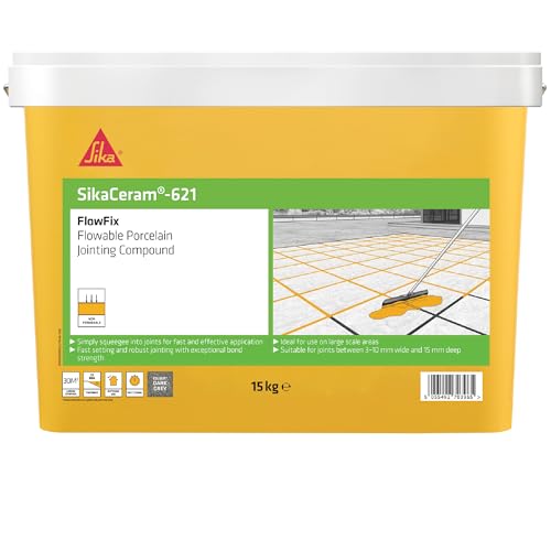 Sika 623 SikaCeram - Composto per giunzioni, 15 kg, grigio scuro