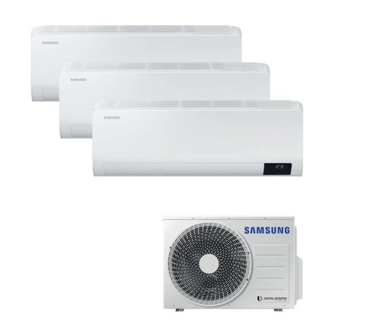 SAMSUNG LUZON CONDIZIONATORE AJ052TXJ3KG TRIAL SPLIT 7000+9000+9000 BTU R32 19DB A++