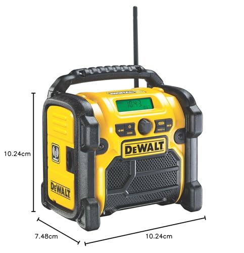 DeWalt DCR020-GB - Compatto Cantiere Radio Dab