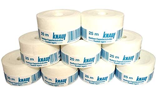 KNAUF Strisce di copertura per fughe, in fibra di vetro, 25 m x 50 mm (10)