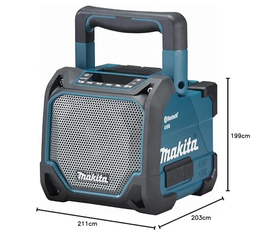 Makita Speaker Portatile da Cantiere Bluetooth e USB DMR202