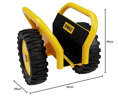 DeWalt DXWT-200 Carrello per Dischi - Carrello con Ruote Portatutto max. 500 kg - Carrello da Trasporto per Pannelli e Porte - Superficie Antiscivolo - Azione con Morsetto a Cerniera