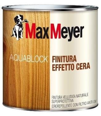 Max Meyer Aquablok - Finitura Effetto Cera Incolore Formato Lt 0,750