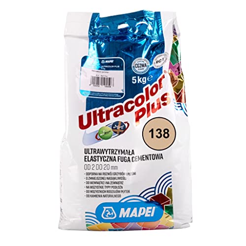 Mapei ULTRACOLOR PLUS 5 kg 138 mortaio amande per fughe fino a 20 mm di larghezza