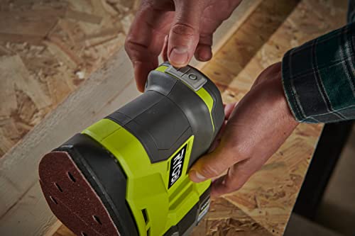 Ryobi RPS18-0 Levigatrice Palmare a Delta 18V, Batteria Non Inclusa, per Applicazioni Leggere e di Finitura, Indicata per Spazi Stretti, Diametro Orbita 1.8mm