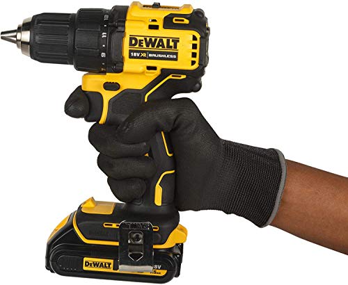 DEWALT DCD708S2T-QW - Trapano avvitatore senza spazzole XR 18V 13mm 65Nm con 2 batterie Li-Ion da 1,5Ah e valigetta TSTAK