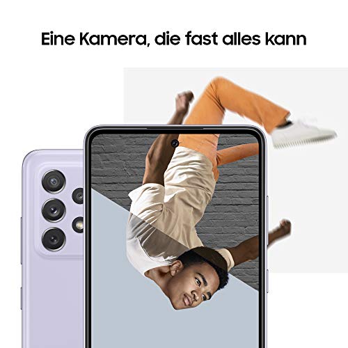 Samsung Galaxy A72 Smartphone ohne Vertrag 6,7 Zoll Infinity-O FHD+ Display, 128 GB Speicher, 5,000 mAh Akku und Super-Schnellladefunktion, schwarz, 30 Monate Herstellergarantie [Exklusiv bei Amazon]