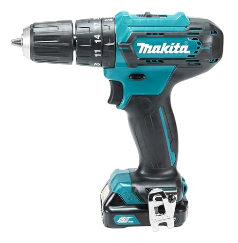 Makita HP333DSAX, trapano a percussione a batteria 12V max./2,0 Ah, 2 batterie + caricabatterie in valigetta