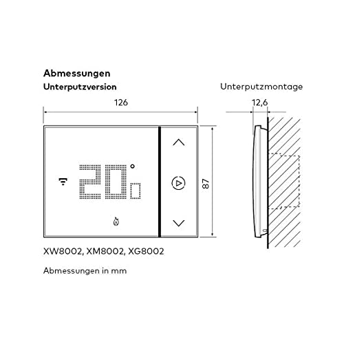 Bticino Termostato WiFi intelligente Smarther2 with Netatmo XW8002, Incasso, Bianco - versione professionale