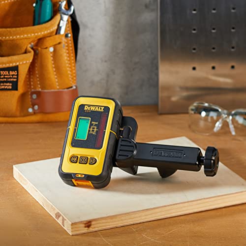 DEWALT DE0892 - Ricevitore/Rilevatore Laser, per DW088 e DW089, 50 metri portata, maneggevolezza, custodia resistant all'umidità e agli schizzi, display LCD