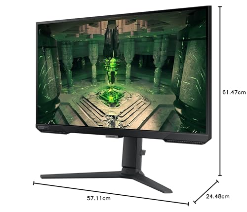 Samsung Monitor Gaming Odyssey G4 (S27BG400), Flat, 27'', 1920x1080 FHD, IPS, 240 Hz, 1 ms, Freesync Premium, G-Sync, HDMI, Display Port, Ingresso Audio, HAS, Pivot, Eye Saver Mode, Flicker Free