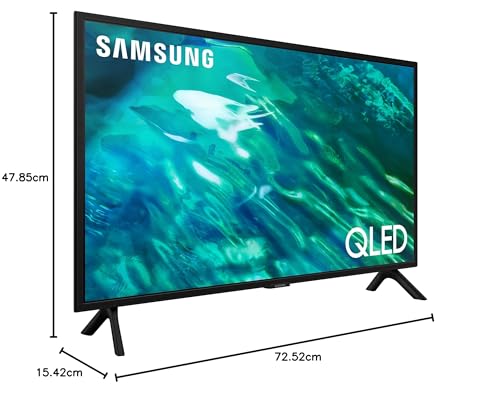 Samsung TV QE32Q50AEUXZT QLED Full HD, Smart TV 32" Quantum HDR, 100% Volume Colore, OTS Lite, Slim Design, Integrato con Bixby e Alexa compatibile con Google Assistant, Black 2023