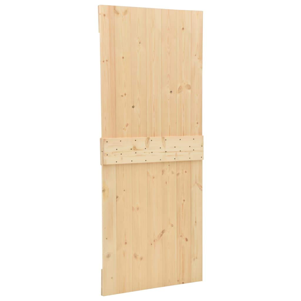 vidaXL Porta Scorrevole con Set Hardware 90x210 cm in Legno di Pino