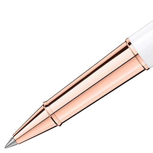 Montblanc penna Roller White Solitaire Red Gold Classique