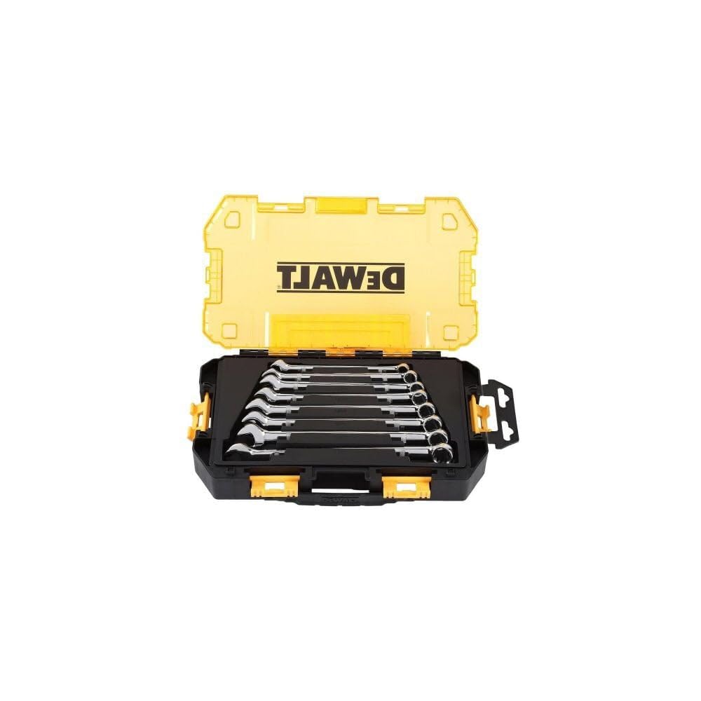 Stanley DEWALT DWMT73809, Cassetta Rigida per Attrezzi, Set de Chiavi Inglesi, 8 Pezzi