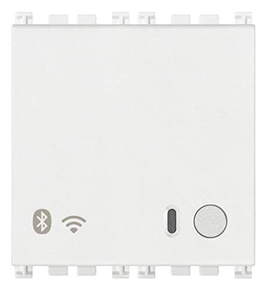 Vimar 19597.B Arké Gateway connesso IoT Bluetooth Wi-Fi per integrazione, configurazione, supervisione di VIEW Wireless, mediante Cloud e App, 2 moduli