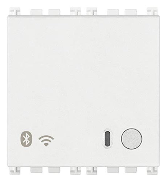 Vimar 19597.B Arké Gateway connesso IoT Bluetooth Wi-Fi per integrazione, configurazione, supervisione di VIEW Wireless, mediante Cloud e App, 2 moduli