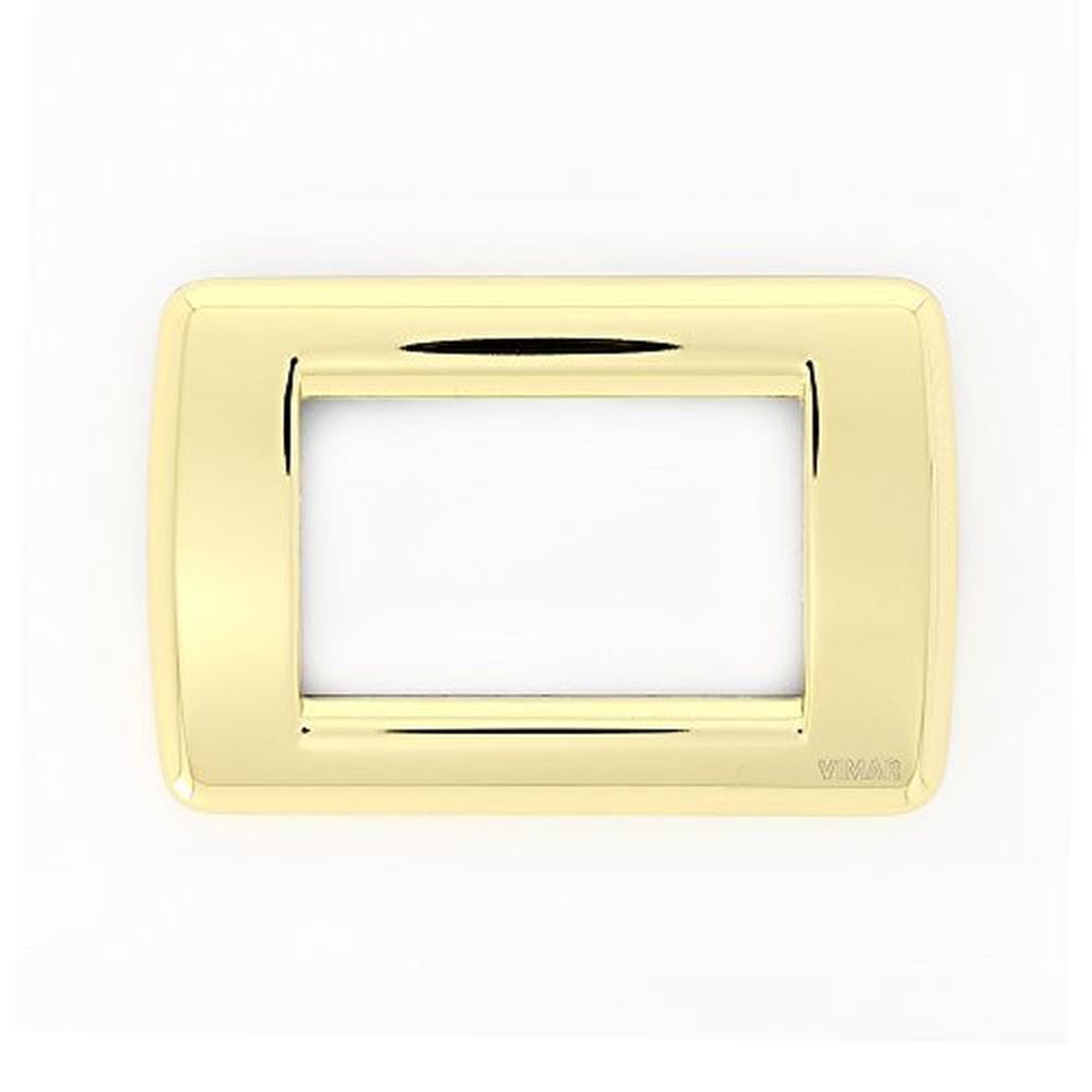 Vimar Placca Rond 3 m, Oro Lucido