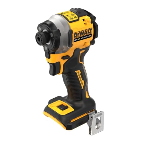 ‎DeWALT DCF850E2T-QW Avvitatore compatto senza spazzole a percussione XR 18V 1/4" 205Nm con 2 batterie POWERSTACK e valigetta TSTAK, Multicolore