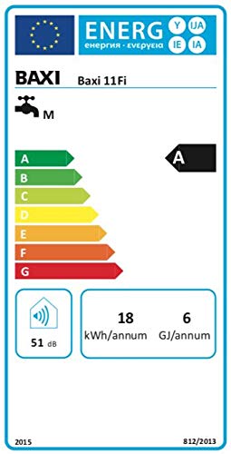 Scaldabagno Scaldino a Gas Baxi ACQUAPROJET+ Litri 11 Fi GL ERP Camera Stagna GPL