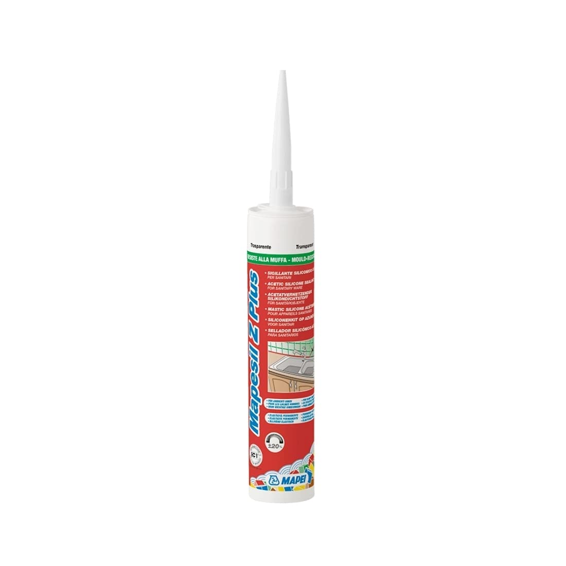 Sigillante per sanitari Mapesil Z Plus Mapei - Colore: BIANCO