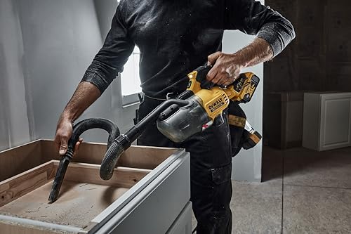 DeWalt DCV501LN-XJ - Aspiratore per solidi classe L XR 18V, Con prolunga per pavimenti e accessori, Include borsa per il trasporto, Senza caricatore/batteria