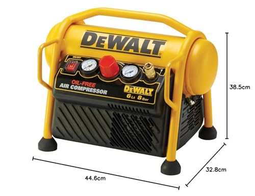 DEWALT DPC6MRC-QS - Compressore 6 litri. potenza motore 1,5hp