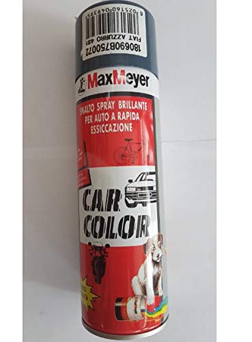 Smalto spray brillante a RAPIDA ESSICCAZIONE Max meyer"CAR COLOR" 300 ml. colore AZZURRO FIAT 481. Smalto spray brillante a base acrilica per verniciare auto,moto,biciclette, scooter,camion