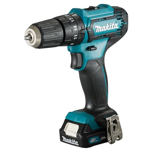 Makita HP333DSAX, trapano a percussione a batteria 12V max./2,0 Ah, 2 batterie + caricabatterie in valigetta