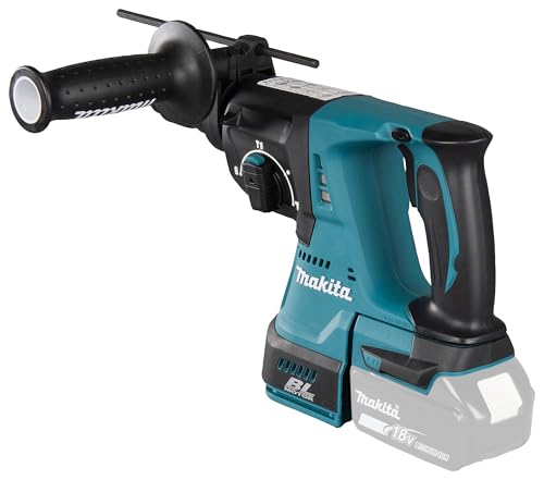 Makita DHR243Z DHR243Z-Martillo ligero 18V SDS-Plus Litio-Ion 24 mm BL (portabrocas) Solo Maquina sin cargador Ni bateria, 1 V, Nero, Large