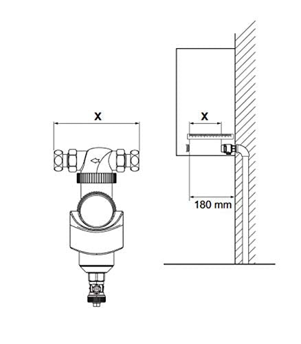 Vaillant - Defangatore con magnete per caldaie a condensazione Vaillant - A magazzino, Orizzontale