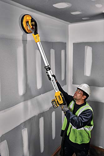 DeWALT DCE800N-XJ - Levigatrice a batteria a secco, con manico telescopico, 18 V