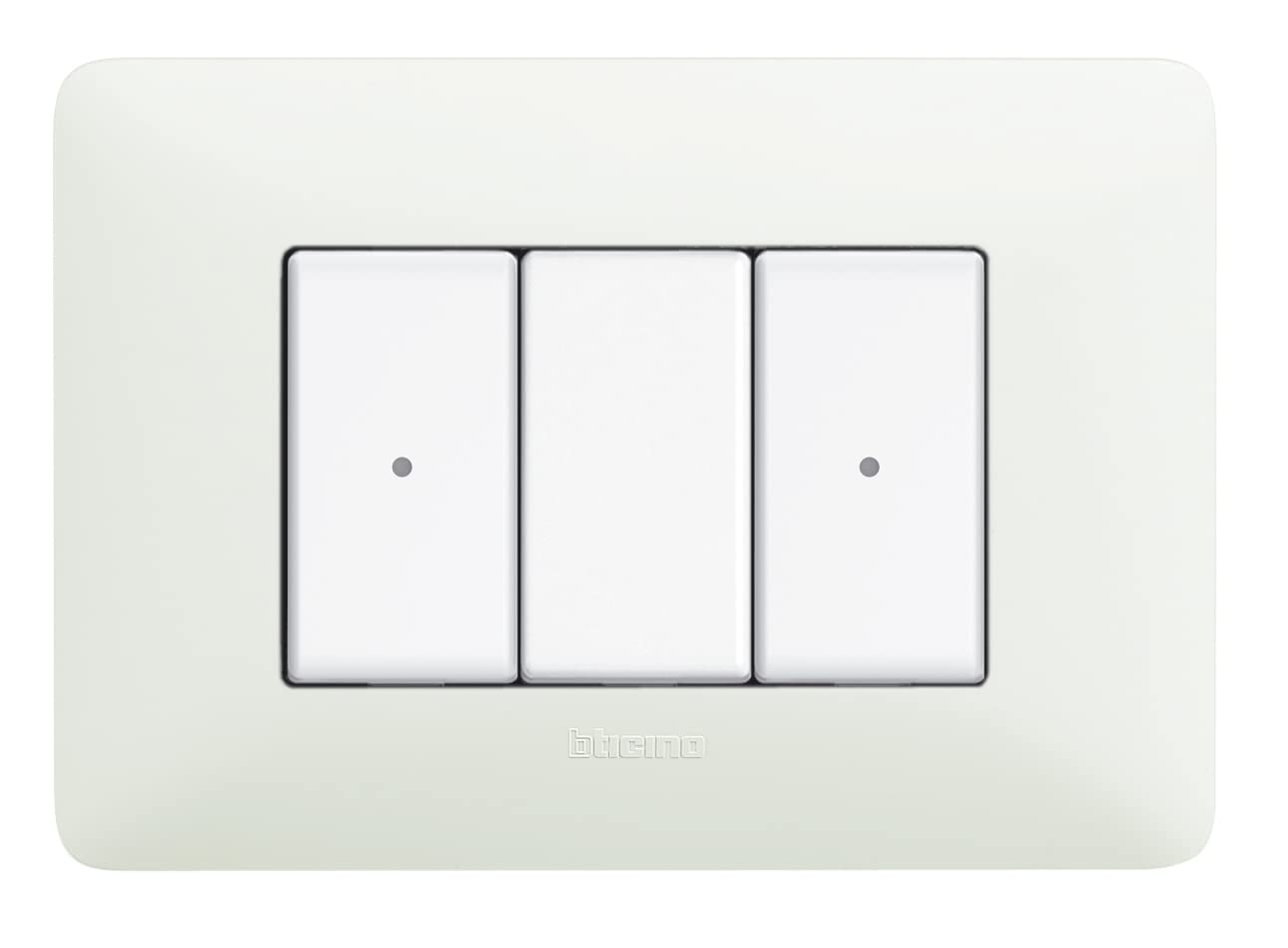 Bticino AM4003C Interruttore Deviatore Connesso Matix Smart, per Accendere e Spegnere le Luci configurabile dall’APP HOME + CONTROL, Tensione 100-240Vac; 250W; 125VA, 1 Posto, Bianco,