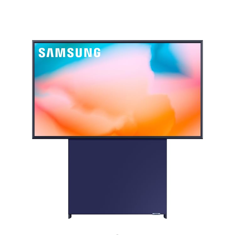 Samsung Lifestyle TV QE43LS05BGUXZT The Sero QLED 4K, Smart TV 43" Matte Display, Schermo rotante, OTS Lite, Integrato con Bixby e Alexa compatibile con Google Assistant, Navy Blue 2022